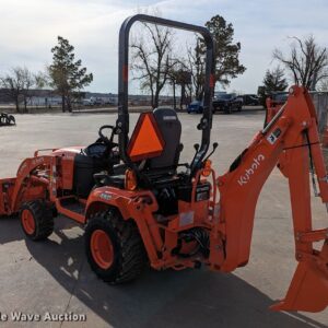 2022 KUBOTA BX23s 4X4, OROPS LOADER BACKHOE TRACTOR WITH MID-MOUNT MOWER